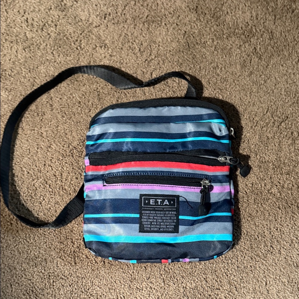E.T.A Striped Crossbody Bag - Multicolor
